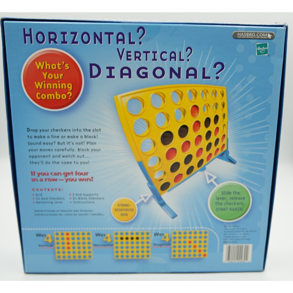 Connect Four Vintage MB Games Edition – Vertical Checkers Game –Used Comple 1981 - Picture 2 of 2